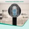 AGARO Alpha Rechargeable Handheld Body Massager With Interchangeable 8 Massage Heads 33625 Massager (Black)