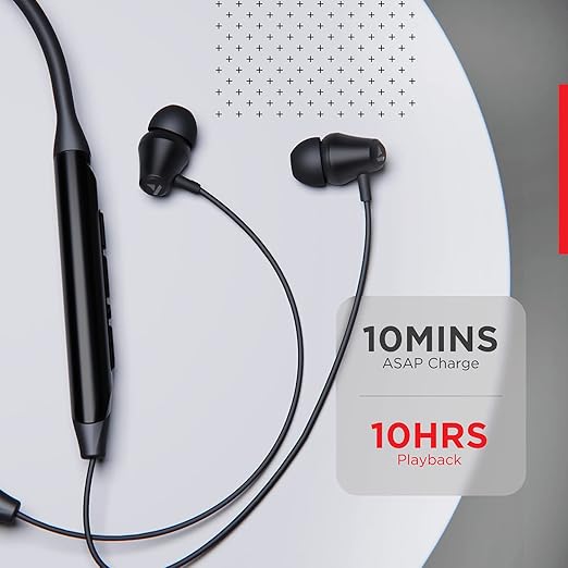 Boat Rockerz 375 Wireless Bluetooth in Ear Neckband Headphone with Mic (Active Black) Boat Rockerz 375 Wireless Bluetooth in Ear Neckband Headphone with Mic (Active Black)