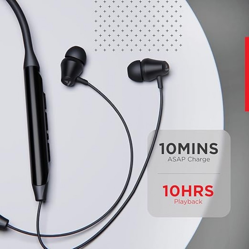 Boat Rockerz 375 Wireless Bluetooth in Ear Neckband Headphone with Mic (Active Black) Boat Rockerz 375 Wireless Bluetooth in Ear Neckband Headphone with Mic (Active Black)
