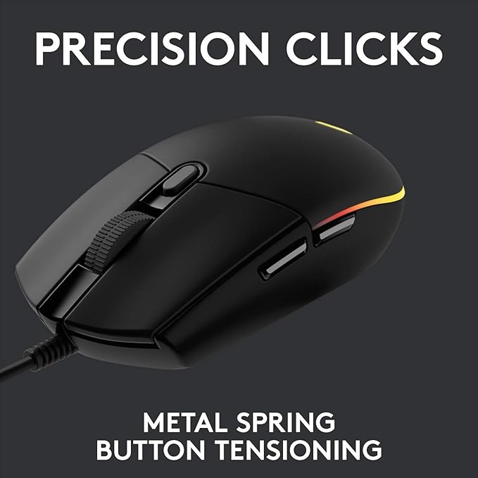Logitech G102 Light Sync Gaming Mouse with Customizable RGB Lighting, 6 Programmable Buttons Logitech G102 Light Sync Gaming Mouse with Customizable RGB Lighting, 6 Programmable Buttons