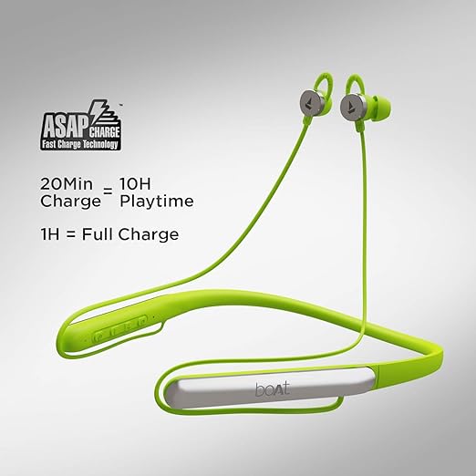 Boat Rockerz 295v2 Bluetooth Wireless in Ear Earphones with Mic (Spirit Lime) Boat Rockerz 295v2 Bluetooth Wireless in Ear Earphones with Mic (Spirit Lime)