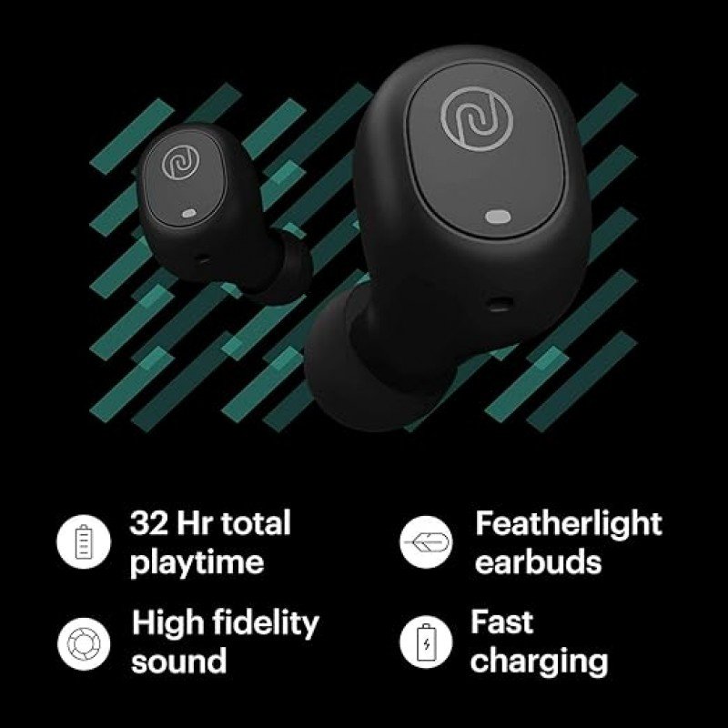 Noise Shots Nuvo True Wireless Earbuds (Bluetooth v5.0) with HD Sound and Fast Charging (Stealth Black) Noise Shots Nuvo True Wireless Earbuds (Bluetooth v5.0) with HD Sound and Fast Charging (Stealth Black)