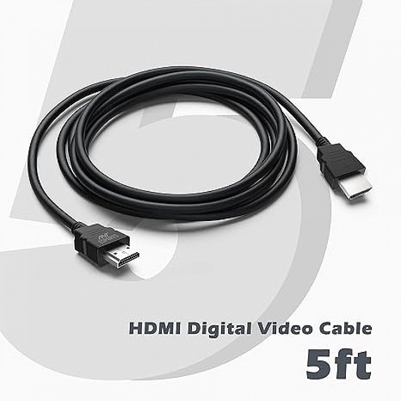 Ant Esports AEH0105 HDMI Cable 4K High-Speed HDMI Cord 18Gbps with Ethernet Support 4K 60Hz Compatible with Windows,Apple,UHD TV, Monitor, Computer,Xbox 360,PS5 PS4, Blu-ray, and More -1.5 Meter-Black