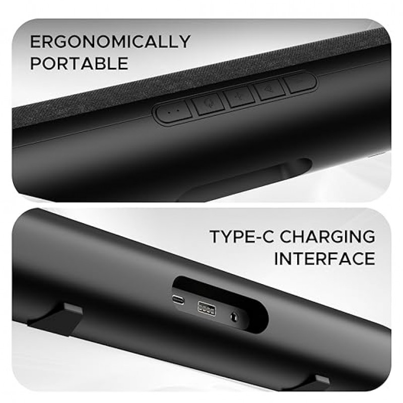 boAt Aavante Bar 600, 25W Signature Sound, 2.0 CH with Dual Passive Radiators, 7 HRS Battery, Multi Connectivity, Bluetooth Sound Bar, Soundbar Speaker (Jade Black) boAt Aavante Bar 600, 25W Signature Sound, 2.0 CH with Dual Passive Radiators, 7 HRS Battery, Multi Connectivity, Bluetooth Sound Bar, Soundbar Speaker (Jade Black)