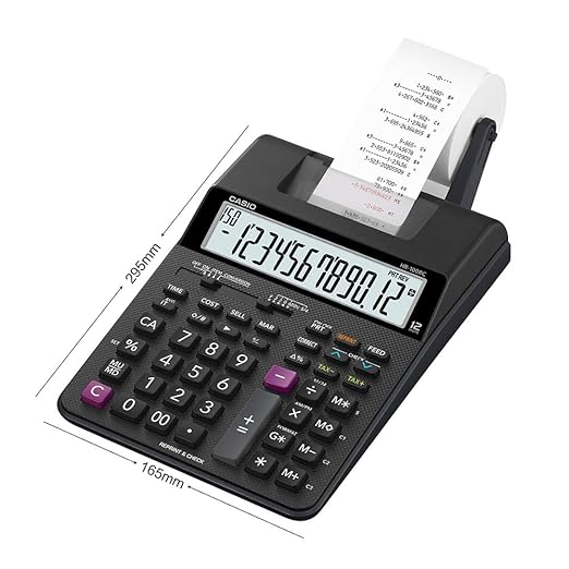Casio HR-100RC-BK 150 Steps Check - Correct Printing Calculator with Reprint Feature Casio HR-100RC-BK 150 Steps Check - Correct Printing Calculator with Reprint Feature