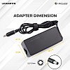 Lapcare 19V 65W 3.42A Compatible Laptop Adapter Charger for Toshiba Satellite and Acer Travel Mate Series Models