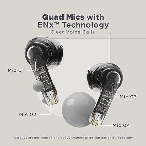 boAt Airdopes Atom 81 Truly Wireless in Ear Ear Buds w/Upto 50H Playtime, Quad Mics ENx Tech, 13MM Drivers,Super Low Latency(50ms), ASAP Charge, BT v5.3 boAt Airdopes Atom 81 Truly Wireless in Ear Ear Buds w/Upto 50H Playtime, Quad Mics ENx Tech, 13MM Drivers,Super Low Latency(50ms), ASAP Charge, BT v5.3