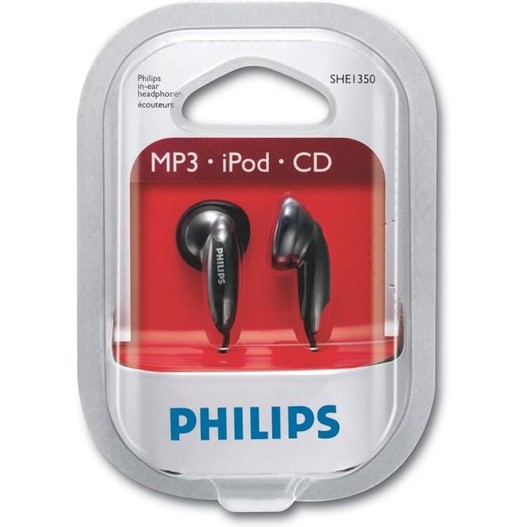 Philips Audios SHE1350 In-Ear Headphones (Black) Philips Audios SHE1350 In-Ear Headphones (Black)