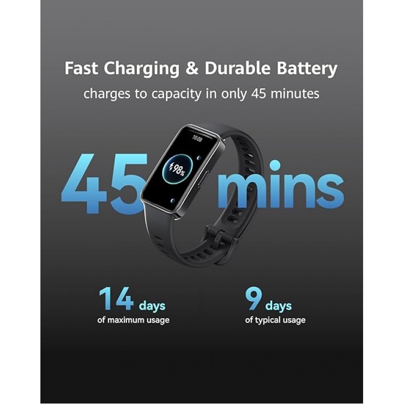 Huawei Band 9, Comfortable All-Day Wearing, Sleep Tracking, Fast Charging, Durable Battery, Intelligent Brightness Adjustments, 100 Different Workout Modes, Compatible with iOS&Android (Pink) Huawei Band 9, Comfortable All-Day Wearing, Sleep Tracking, Fast Charging, Durable Battery, Intelligent Brightness Adjustments, 100 Different Workout Modes, Compatible with iOS&Android (Pink)
