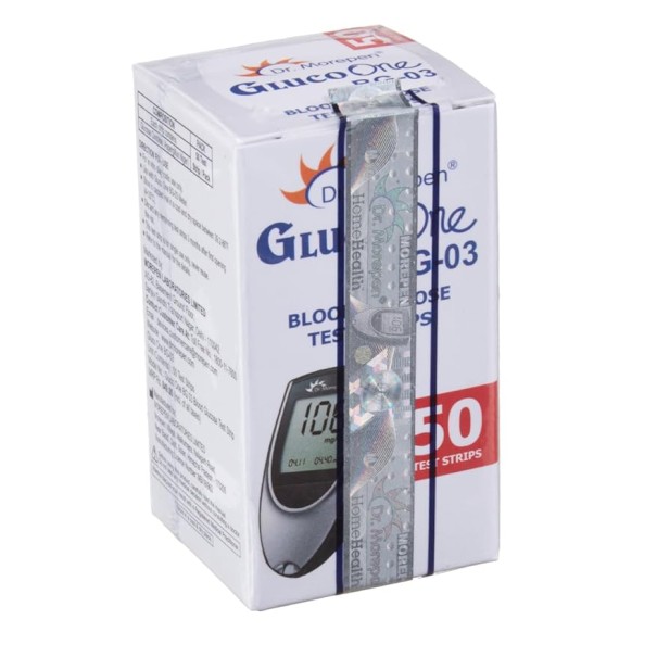 Dr. Morepen BG-03 Blood Glucose Test Strips, 50 Strips (Black/White)(Only Strips, No Glucometer) Dr. Morepen BG-03 Blood Glucose Test Strips, 50 Strips (Black/White)(Only Strips, No Glucometer)