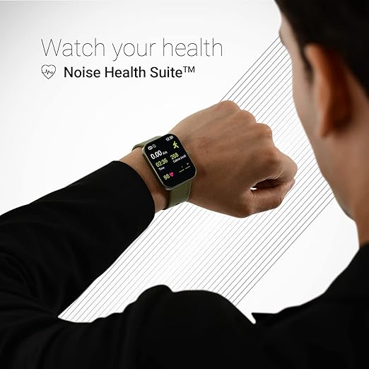 Noise ColorFit Pulse 2: 1.8" Biggest Display Smart Watch, 550 NITS Brightness, Sleek Metallic Body, HR, Sleep & Spo2 Monitoring