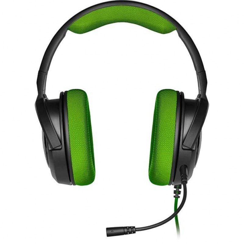 Corsair Hs35 Stereo Gaming Wired Over Ear Headphones with Mic (Green) Corsair Hs35 Stereo Gaming Wired Over Ear Headphones with Mic (Green)