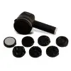 AGARO Alpha Rechargeable Handheld Body Massager With Interchangeable 8 Massage Heads 33625 Massager (Black)