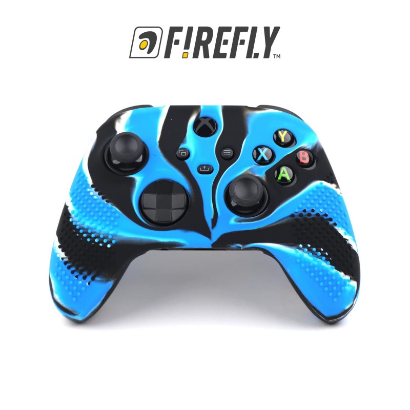 Firefly - Cobalt Blue Marble Dotted| Xbox Controller Silicone case Skin | Xbox Silicone Cover | with Anti Slip Case | Scratch Resistance