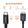 USB Type-C to Micro-B 3.1 Gen2 Cable - 3 Feet (0.9 Meters) - Black