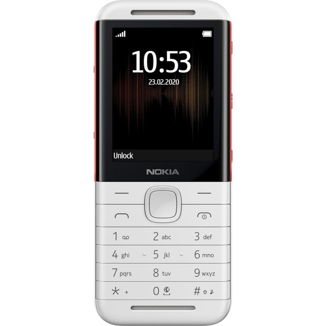 Nokia 5310 Dual SIM Feature Phone with MP3 Player, Wireless FM Radio and Rear Camera (White/Red) Nokia 5310 Dual SIM Feature Phone with MP3 Player, Wireless FM Radio and Rear Camera (White/Red)