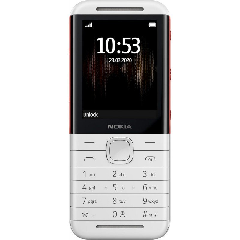 Nokia 5310 Dual SIM Feature Phone with MP3 Player, Wireless FM Radio and Rear Camera (White/Red) Nokia 5310 Dual SIM Feature Phone with MP3 Player, Wireless FM Radio and Rear Camera (White/Red)