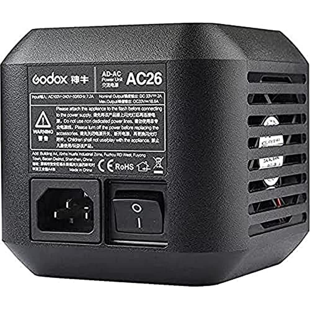 GODOX AC26 AC Power Unit for AD600 Pro Flash Shoe Adapter