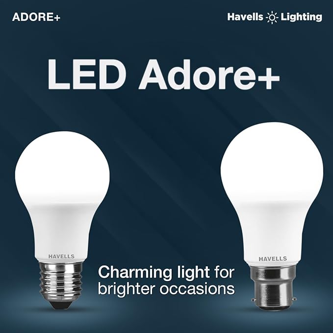 Havells 9w LED Bulb for Home & Office |B22 LED Bulb Base |Cool Day White Light (6500K) |4Kv Surge Protection |High Voltage Protection |Eco Friendly Energy Efficient | Pack of 10 Havells 9w LED Bulb for Home & Office |B22 LED Bulb Base |Cool Day White Light (6500K) |4Kv Surge Protection |High Voltage Protection |Eco Friendly Energy Efficient | Pack of 10