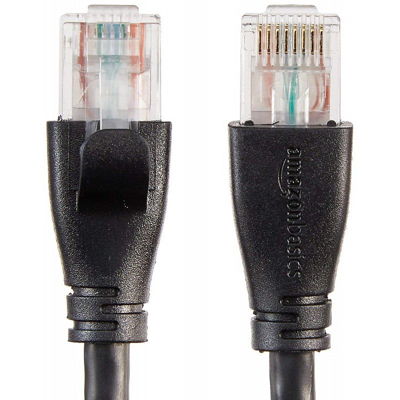 RJ45 Cat-6 Ethernet Patch/LAN Cable, 10 feet - 5 Pack- 