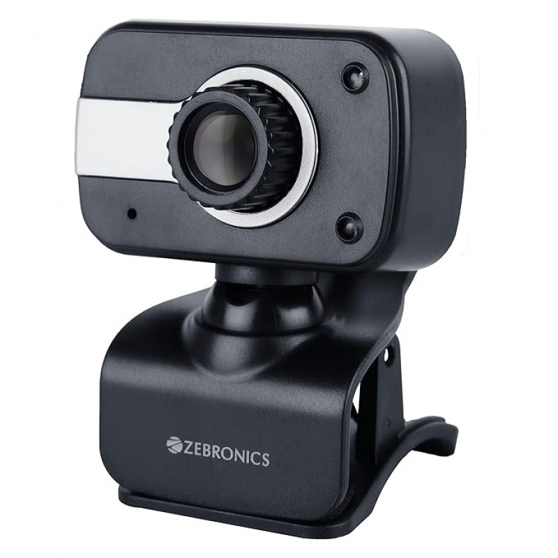 Zebronics Zeb-Crystal Clear Web Camera with 3P Lens Built-in Microphone Black Zebronics Zeb-Crystal Clear Web Camera with 3P Lens Built-in Microphone Black