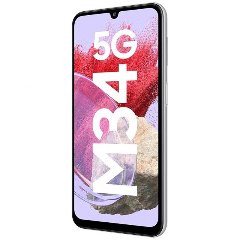 Samsung Galaxy M34 5G (Prism Silver,6GB,128GB)|120Hz sAMOLED Display Samsung Galaxy M34 5G (Prism Silver,6GB,128GB)|120Hz sAMOLED Display