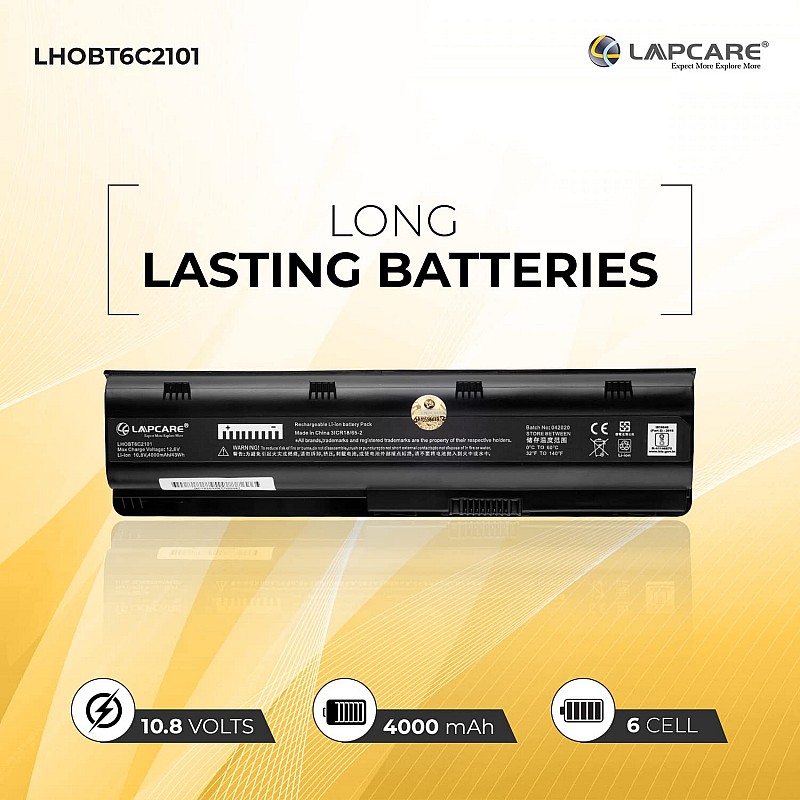 LAPCARE MU06 593553-001 CQ42 CQ43 CQ56 CQ58 G42 G62 G6 G4 6 Cell 6 Cell Laptop Battery