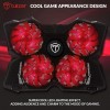 Tukzer Laptop Cooling Pad, Portable Slim Quiet-USB Powered Gaming Cooler Stand Chill Mat| 4-Red-LED Fans| Dual-USB-Port Tukzer Laptop Cooling Pad, Portable Slim Quiet-USB Powered Gaming Cooler Stand Chill Mat| 4-Red-LED Fans| Dual-USB-Port