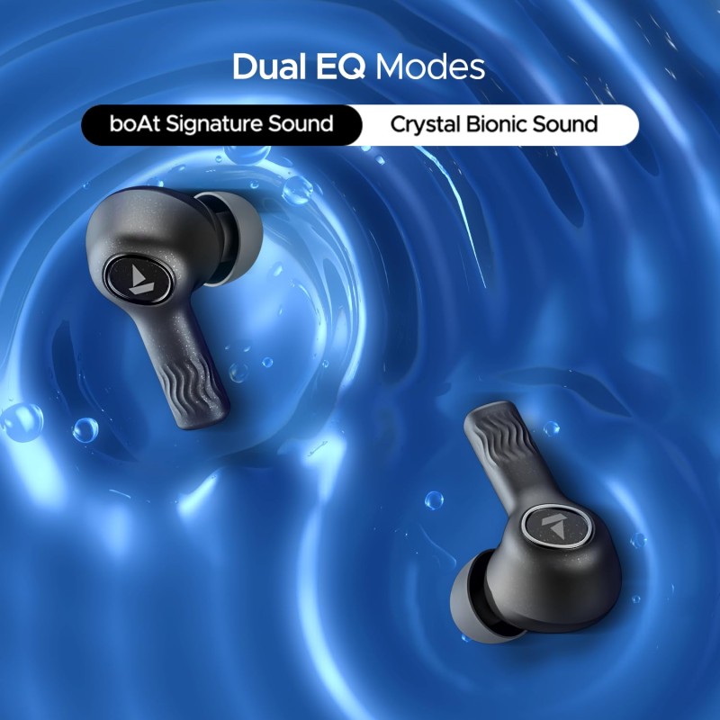 boAt Nirvana Ion ANC, Active Noise Cancellation(~32dB), 120Hrs Battery, App Support, Crystal Bionic Sound, 4Mics ENx, v5.3 Bluetooth Earbuds, TWS Ear Buds Wireless Earphones with mic