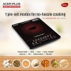 Pigeon By Stovekraft 14429 Acer Plus 1800 Watt Induction Cooktop with Feather Touch Control (Black) Pigeon By Stovekraft 14429 Acer Plus 1800 Watt Induction Cooktop with Feather Touch Control (Black)
