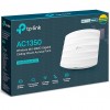 TP-Link Omada AC1350 Wireless Ceiling Mount Access Point Seamless Roaming,1200 Mbps,Dual_Band, Gigabit, MU-Mimo, Beamforming, Poe Powered, Free PoE Injector, (EAP225)