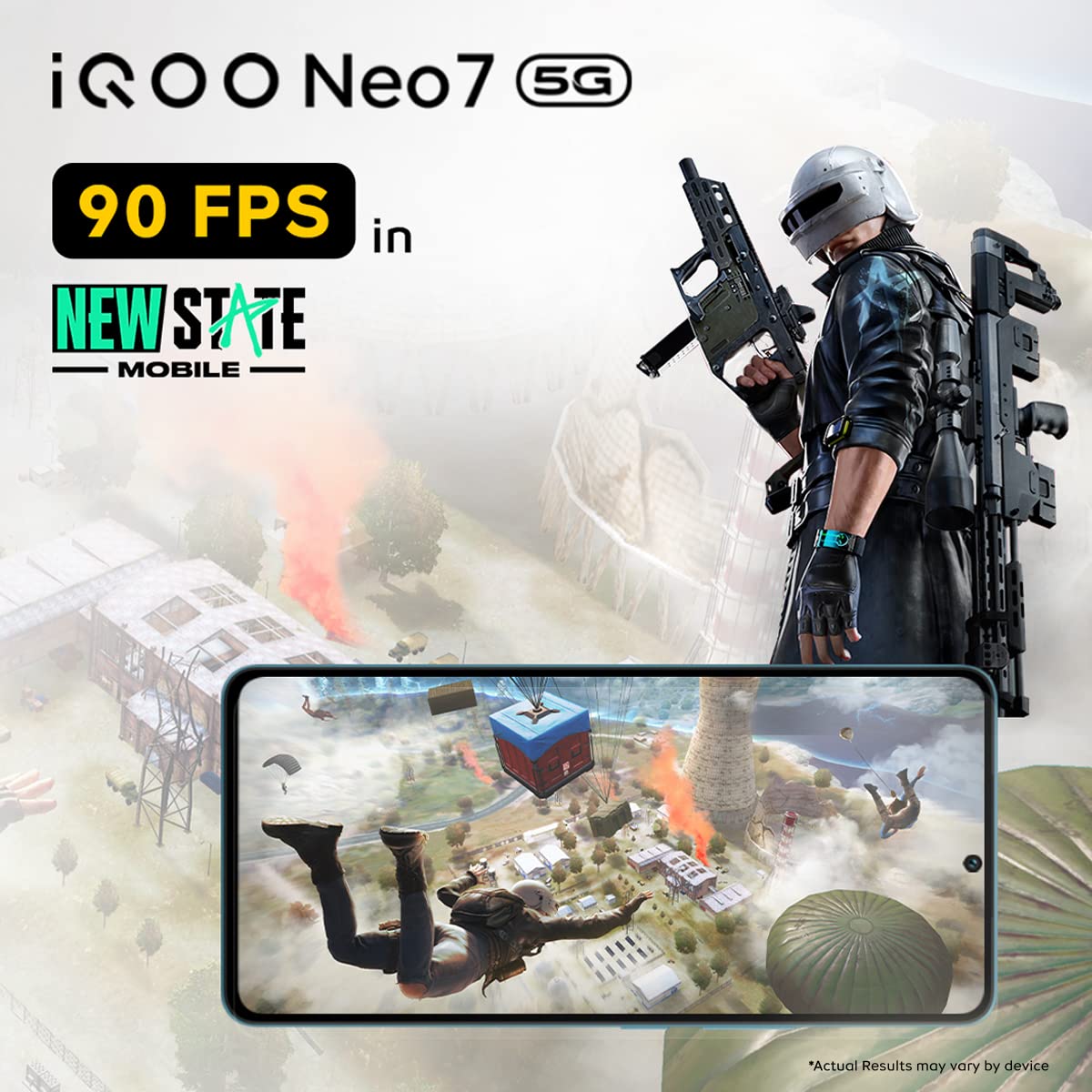 IQOO Neo 7 5G (Frost Blue, 128 GB) (8 GB RAM)