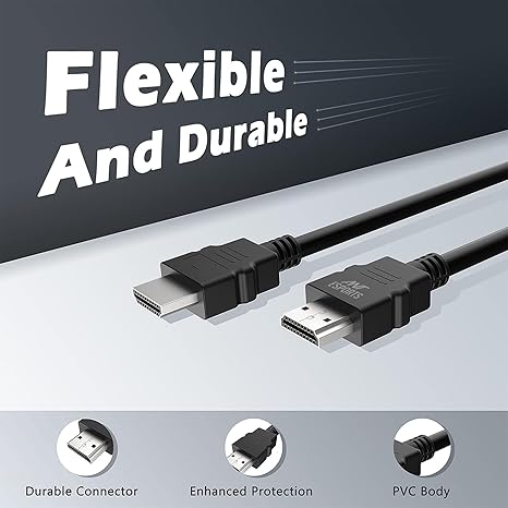 Ant Esports AEH0105 HDMI Cable 4K High-Speed HDMI Cord 18Gbps with Ethernet Support 4K 60Hz Compatible with Windows,Apple,UHD TV, Monitor, Computer,Xbox 360,PS5 PS4, Blu-ray, and More -1.5 Meter-Black Ant Esports AEH0105 HDMI Cable 4K High-Speed HDMI Cord 18Gbps with Ethernet Support 4K 60Hz Compatible with Windows,Apple,UHD TV, Monitor, Computer,Xbox 360,PS5 PS4, Blu-ray, and More -1.5 Meter-Black