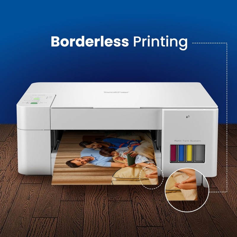 Brother Ink Tank DCP-T426W Multifunction (Print Scan Copy) Color Printer Best for Home, 150 Sheet Paper Tray, WiFi, Print Up to 7.5 K Pages in Black and 5 K in Color Each for (CMY), Free Installation (Refurbished) Brother Ink Tank DCP-T426W Multifunction (Print Scan Copy) Color Printer Best for Home, 150 Sheet Paper Tray, WiFi, Print Up to 7.5 K Pages in Black and 5 K in Color Each for (CMY), Free Installation (Refurbished)