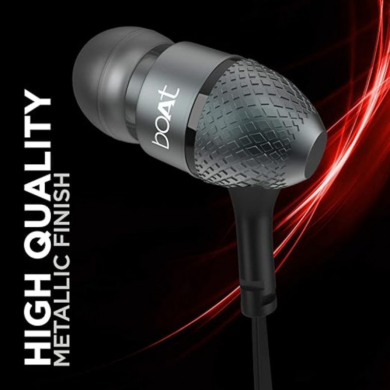 Boat BassHeads 225 in-Ear Super Extra Bass Headphones (Black) Boat BassHeads 225 in-Ear Super Extra Bass Headphones (Black)