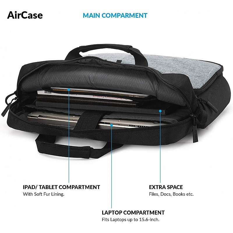 AirCase C30 Laptop Bag Messenger Bag Case for 13-Inch 14 Inch 15.6 Inch Laptop MacBook