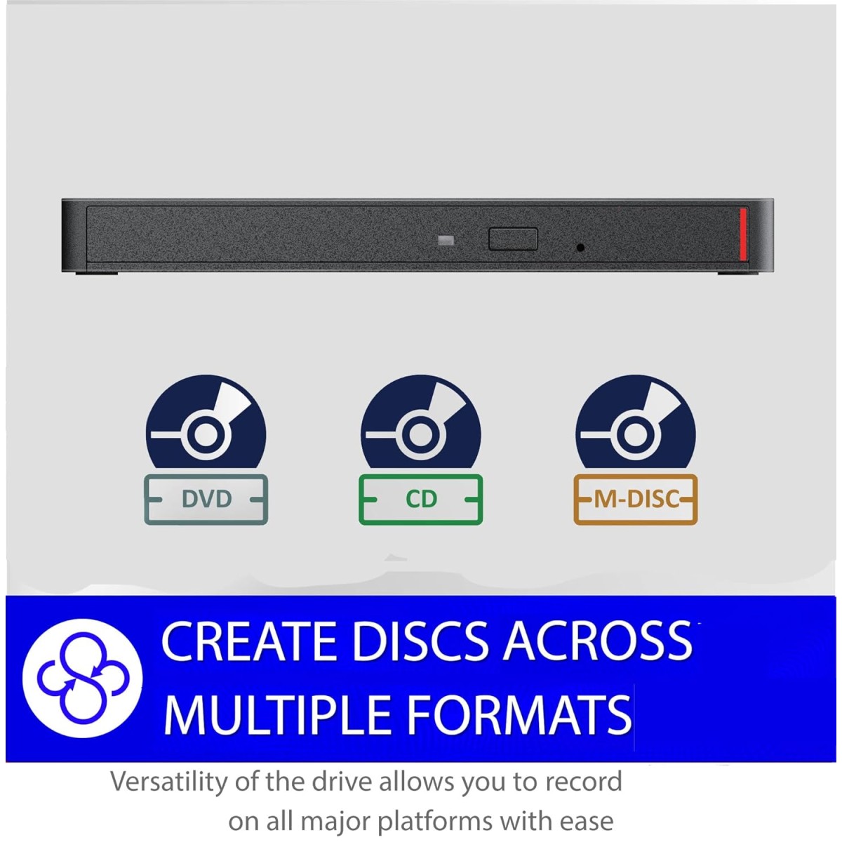 BUFFALO MediaStation 8X Portable DVD Writer with M-DISC Support