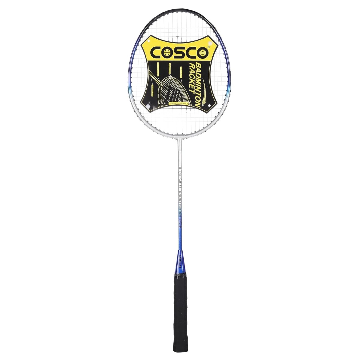 COSCO CB-85 Tempered Steel Shaft Orange Strung Badminton Racquet Pack Of 1
