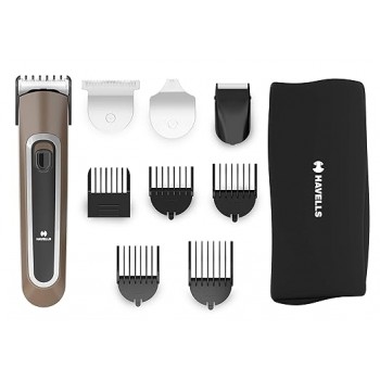 Havells GS6451 - Fast Charge 4-in-1 Grooming Kit for Beard & Hair Trimming (Brown)