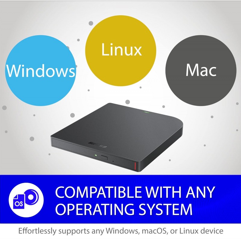 BUFFALO MediaStation 8X Portable DVD Writer with M-DISC Support BUFFALO MediaStation 8X Portable DVD Writer with M-DISC Support