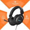 amazon basics Wired Over The Ear Gaming Headphones with Mic | RGB | 7.1 Channel Surround Audio | Remote Control (Black)