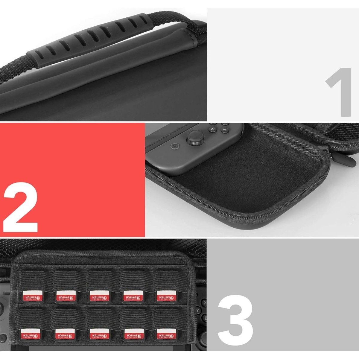 AmazonBasics Starter Kit for Nintendo Switch (Black)