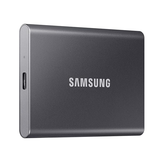 Samsung T7 2TB Up to 1,050MB/s USB 3.2 Gen 2 (10Gbps, Type-C) External Solid State Drive (Portable SSD) Grey(MU-PC2T0T) Samsung T7 2TB Up to 1,050MB/s USB 3.2 Gen 2 (10Gbps, Type-C) External Solid State Drive (Portable SSD) Grey(MU-PC2T0T)