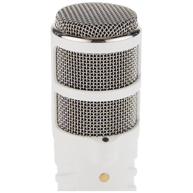 RODE Podcaster USB Wired Microphone with Broadcast Quality Audio (White & Gold) RODE Podcaster USB Wired Microphone with Broadcast Quality Audio (White & Gold)