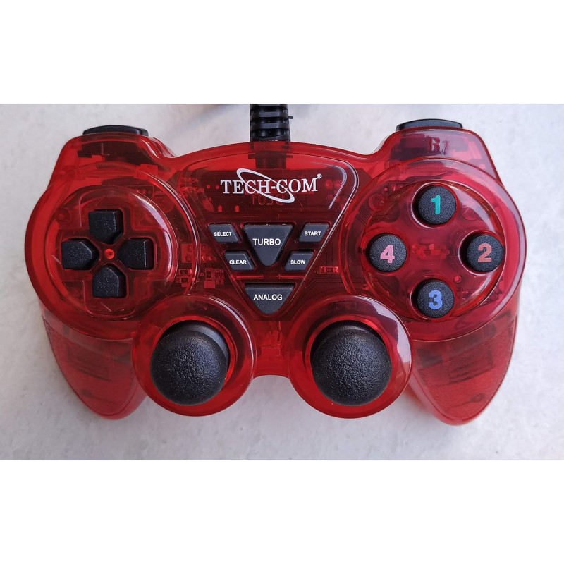 NSinc - Dual Vibration USB Wired Controller Gamepad/Joystick with LED Indicators for PC Laptop & with CD Driver, Set of 2 NSinc - Dual Vibration USB Wired Controller Gamepad/Joystick with LED Indicators for PC Laptop & with CD Driver, Set of 2