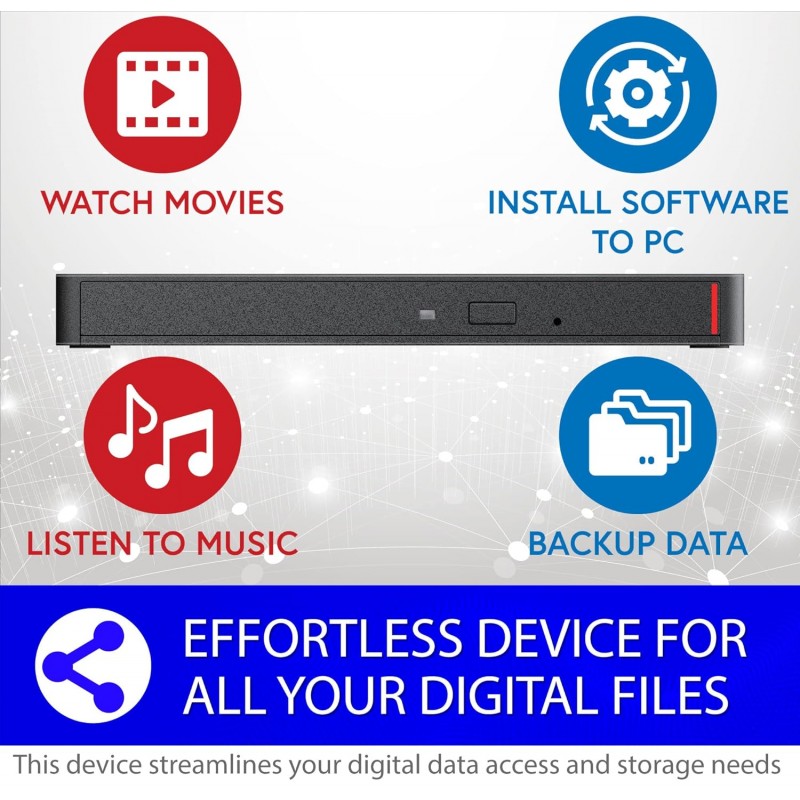 BUFFALO MediaStation 8X Portable DVD Writer with M-DISC Support BUFFALO MediaStation 8X Portable DVD Writer with M-DISC Support