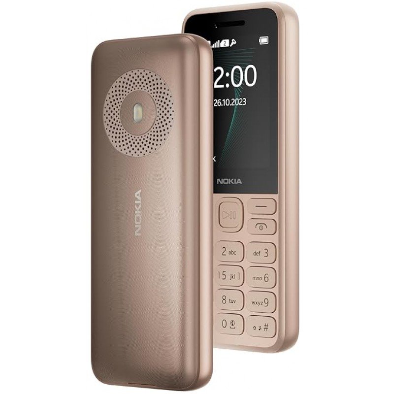 Nokia 130 Music | Built-in Powerful Loud Speaker with Music Player and Wireless FM Radio | Dedicated Music Buttons | Big 2.4 Display | 1 Month Standby Battery Life | Gold Nokia 130 Music | Built-in Powerful Loud Speaker with Music Player and Wireless FM Radio | Dedicated Music Buttons | Big 2.4 Display | 1 Month Standby Battery Life | Gold