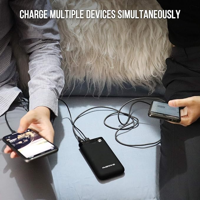 Ambrane 15000mAh Li-Polymer Powerbank with Type C and USB Ports