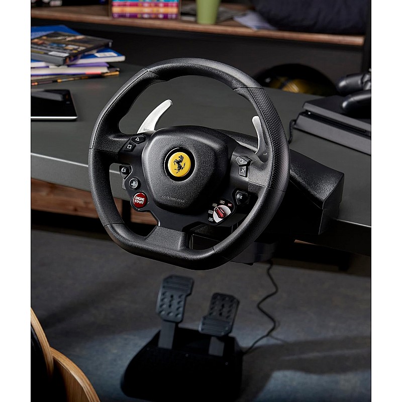 ThrustMaster T80 Ferrari 488 GTB Edition Racing Wheel for PS5 / PS4 / PC - Officially Licensed by Ferrari