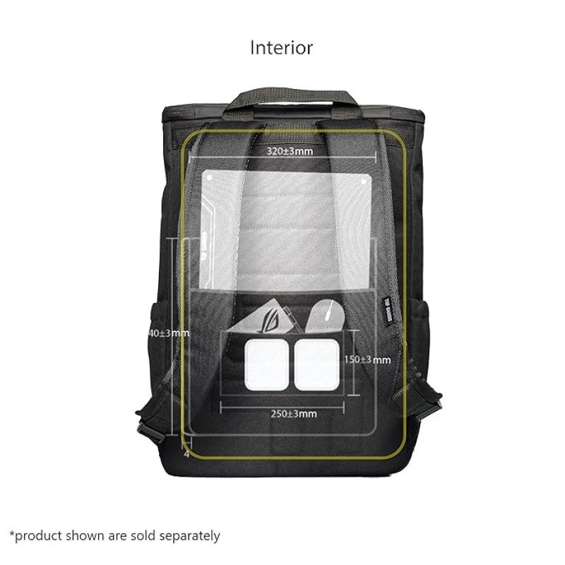 ASUS ROG BP4701 43.18 cm Gaming Backpack (Black), with Holographic Cybertext Printing, Roll Up Design, Suitable for up to 43.18 cm Laptop ASUS ROG BP4701 43.18 cm Gaming Backpack (Black), with Holographic Cybertext Printing, Roll Up Design, Suitable for up to 43.18 cm Laptop